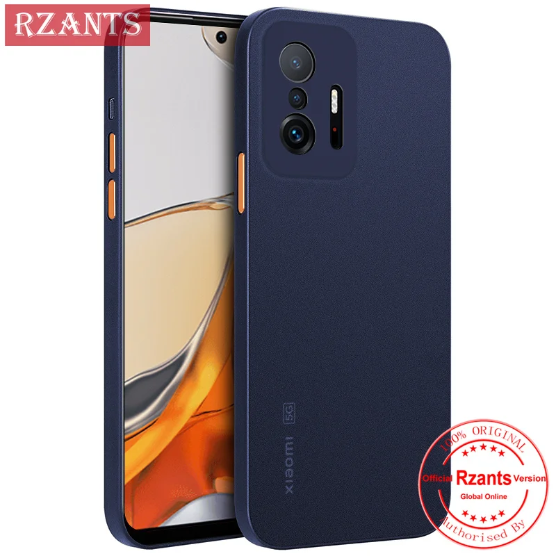 

Rzants For Xiaomi MI 11T MI 11T Pro Simple Phone Case [UU Thin]Matte Ultra thin Translucent Color buttons Phone Casing