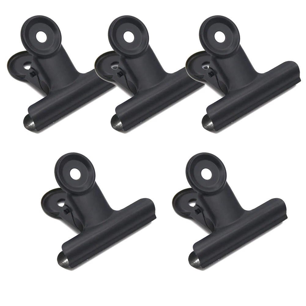 

5pcs 22/31/38/50/63/75/90mm Round Metal Clamp Paper Bookmark Clips Memo Clip Multipurpose Sealing Clip School Office Supplies