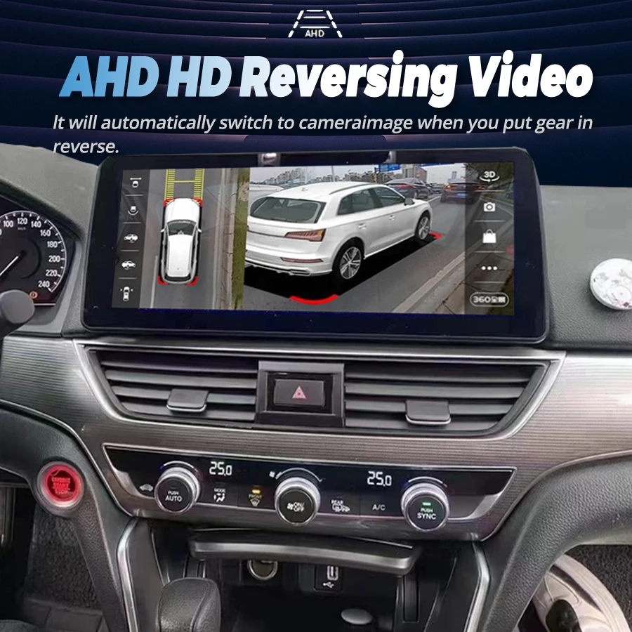 12 3-дюймовый автомобильный радиоплеер Android 13 для Honda Accord 10 2018 2019 навигация GPS