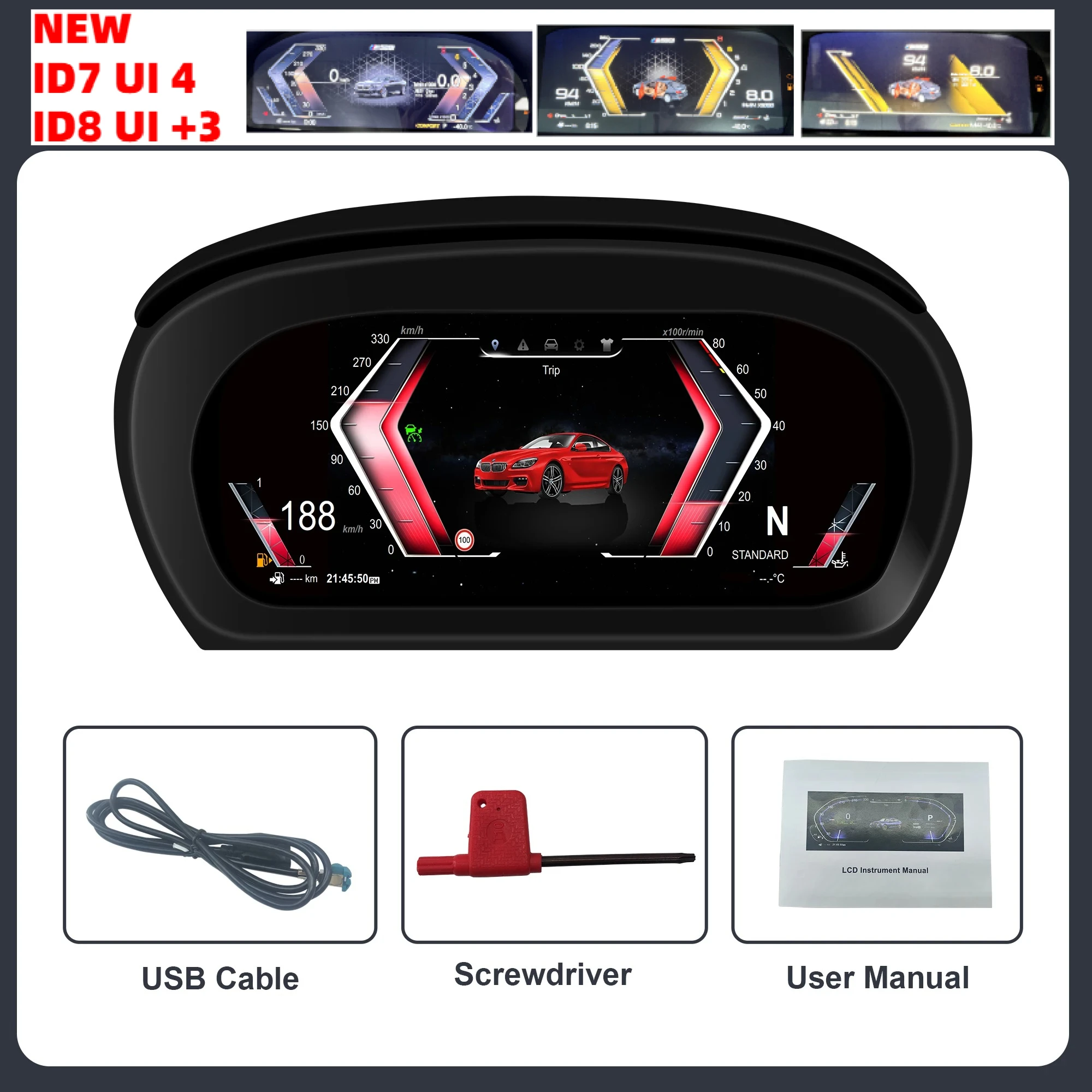 

Для BMW E90 E92 E91 2005-2012 3 серии ID7/8 UI кластер приборной панели спидометр ЖК-дисплей приборная панель приборная панель