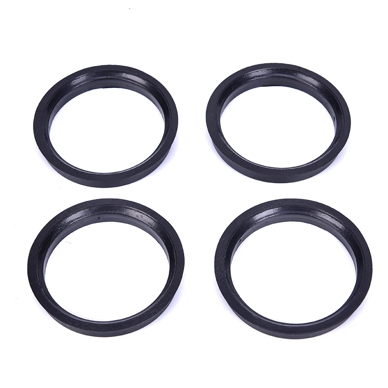 

Hot sale Black Plastic 1 Set 4 Bore Center Collar 66.6-57.1mm For CARS Hub Centric Rings Car Wheel