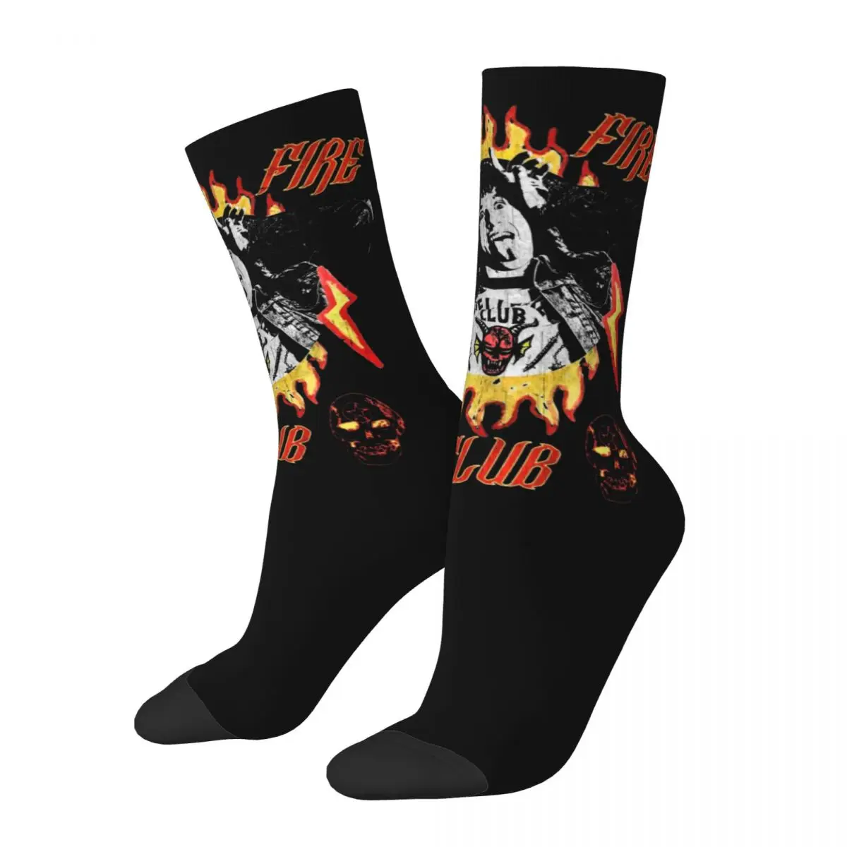 

Баскетбольные носки в стиле хип-хоп «очень странные Эдди мунсон», длинные носки из полиэстера для женщин и мужчин, поглощающие пот