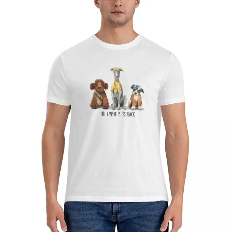 

Футболка мужская хлопковая в винтажном стиле, приталенная, с принтом Rebel Dogs, летняя