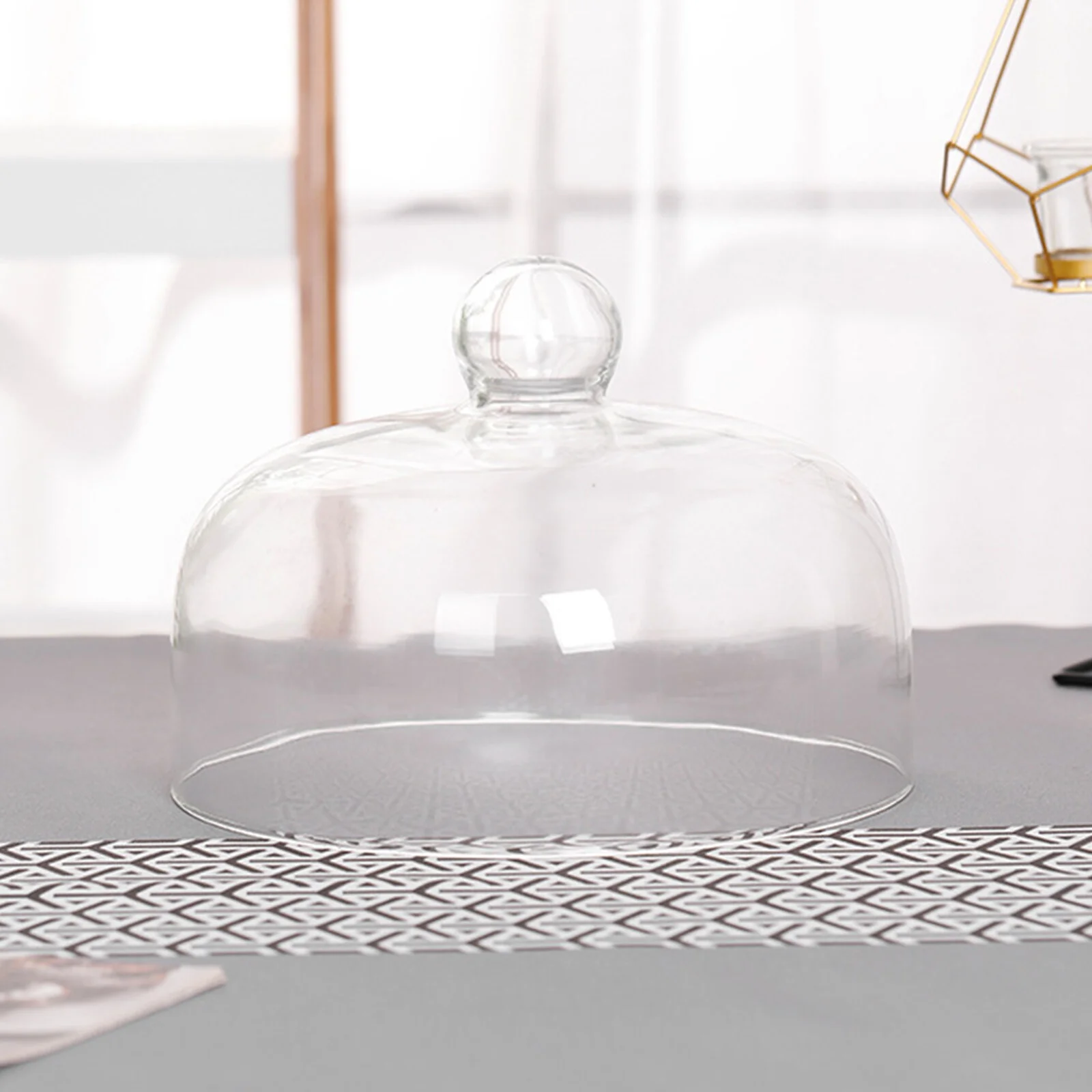 

Kitchen Glass Cake Dome Desktop Glass Dessert Dome Household Clear Cake Dome Cover