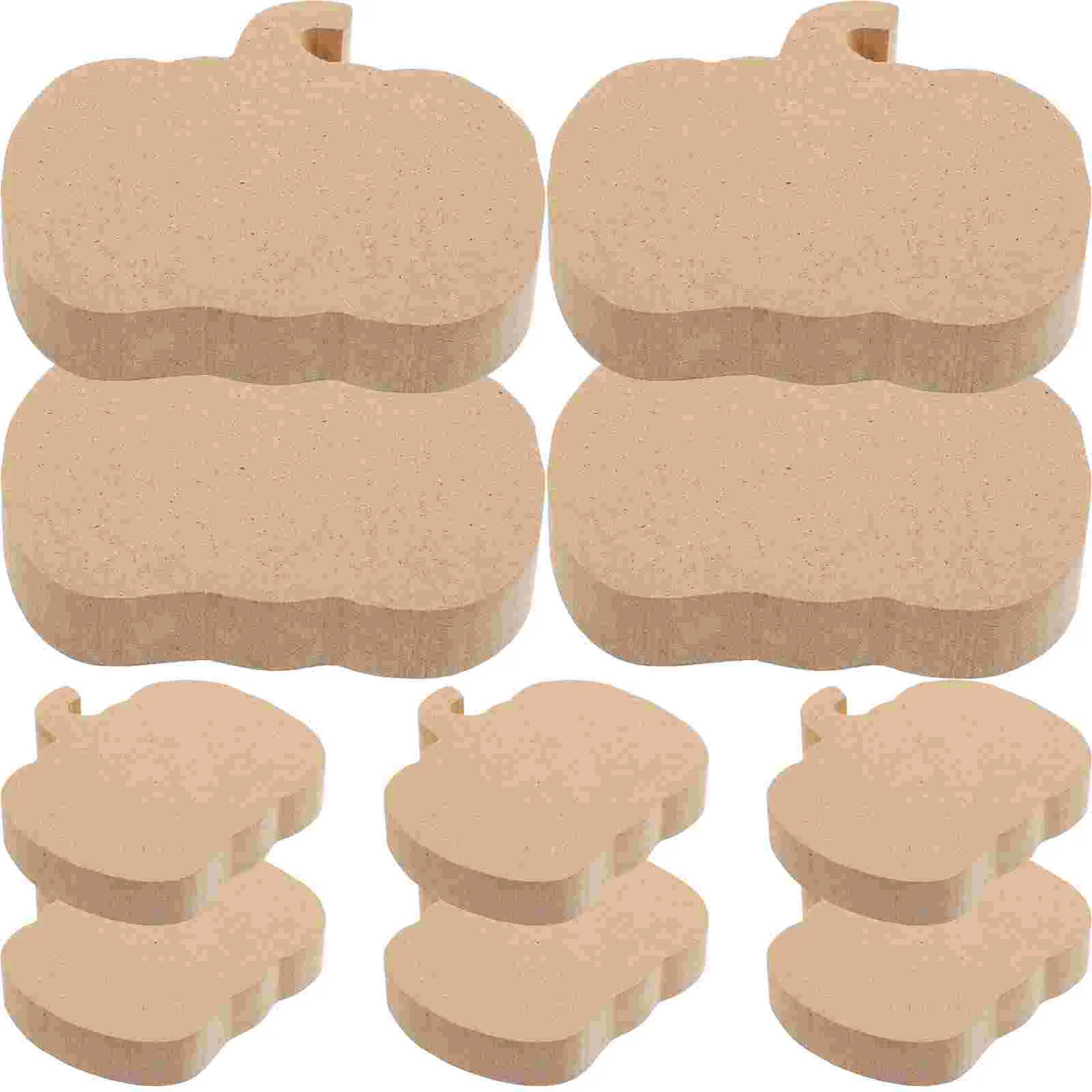 

10pcs Halloween Wooden Pumpkin Cutouts Unfinished Wood Pumpkin Shaped Wood Blanks DIY Table Sign
