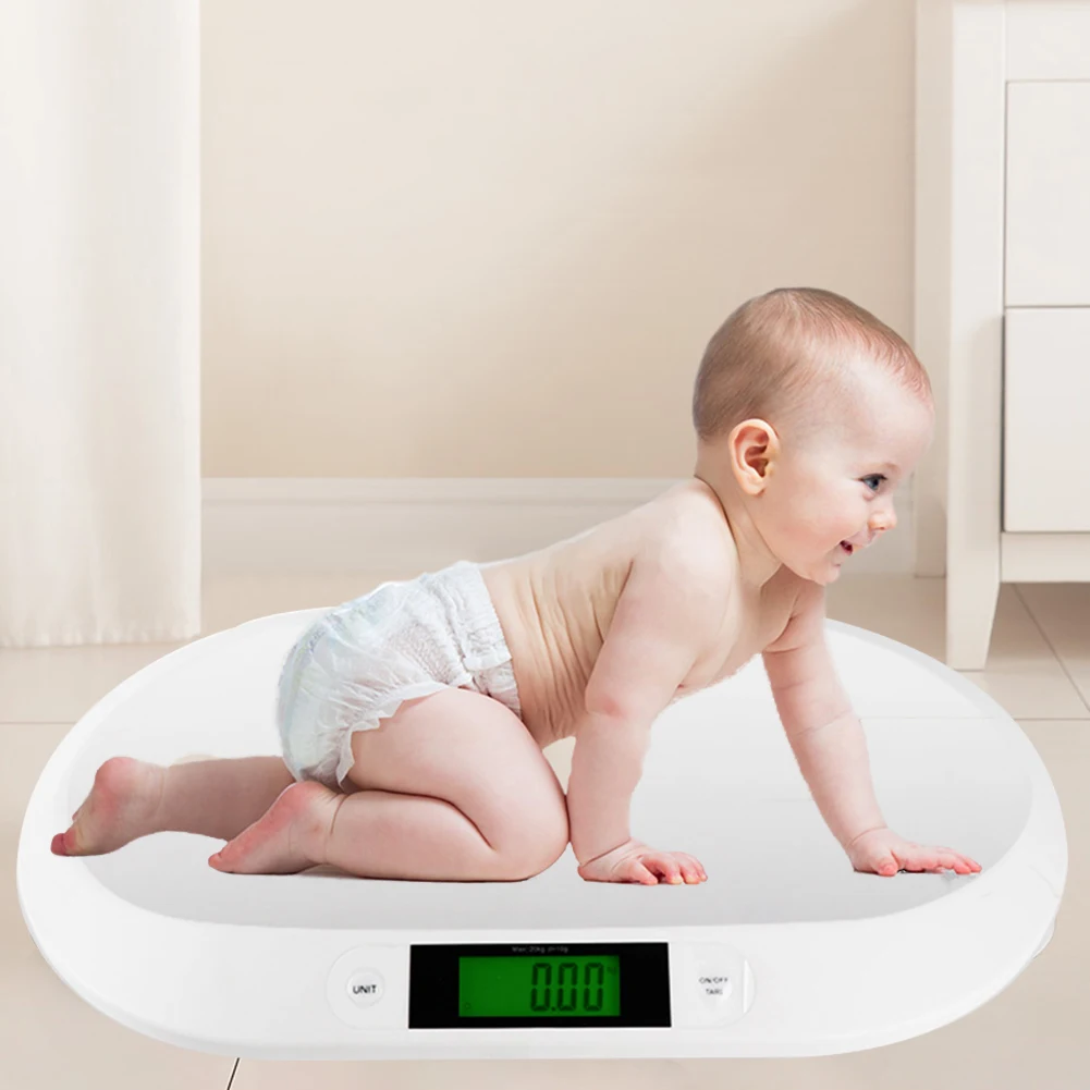 

LCD Screen Digital Baby Weight Scale 20kg/10g Electronic Newborn Infant Weight Balance Scales for Babies and Pets