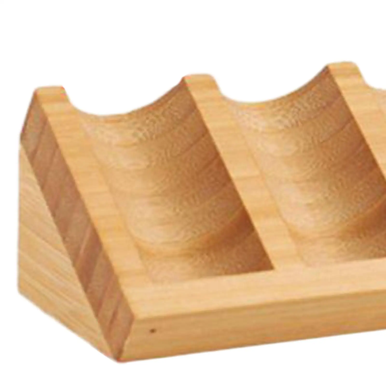 Essential Oil Display Rack 6 Slots Bamboo Countertop Shelf