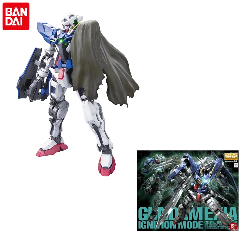 

Original Bandai Gundam Anime Figure MG 1/100 War Damage GN-001 GUNDAM Exit Assembling Model Anime Action Figures Toys PVC 18cm
