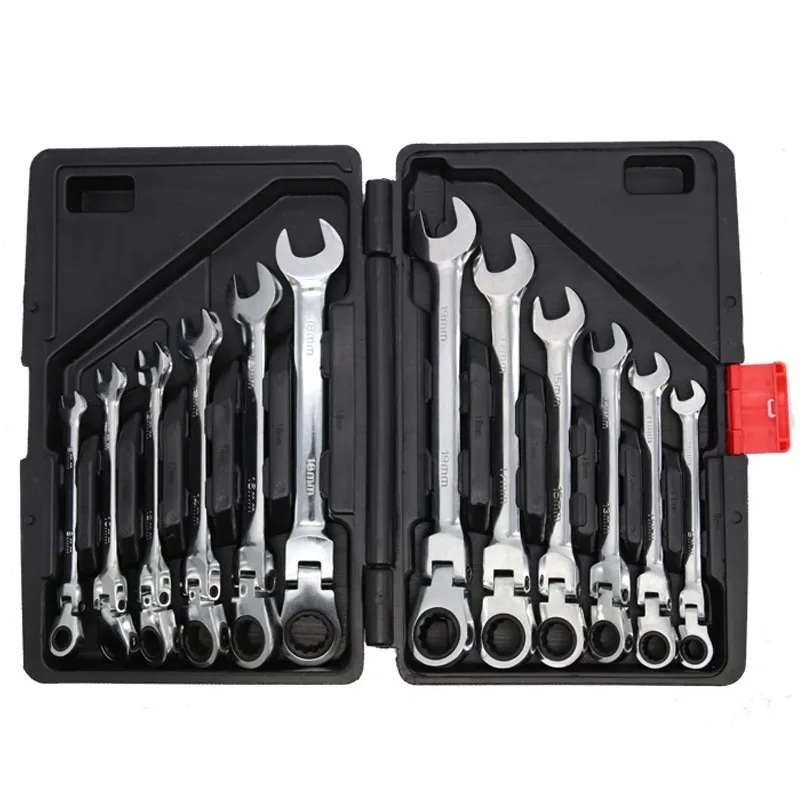 Quick Ratchet Wrench Torque Spanner Keys Kit Hand Tool Box Complete Game Repair Bike Cars Household tools Mechanical Workshopl