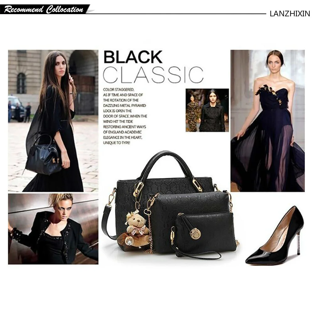 4 шт. женские сумки из ПУ кожи