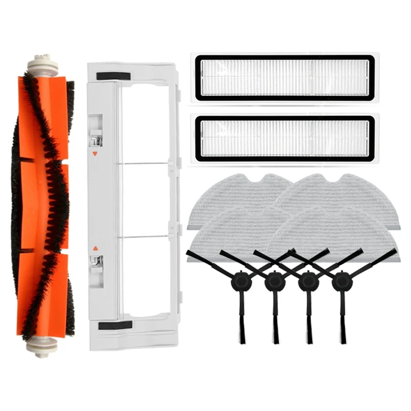 

Robot Main Brush Side Brush HEPA Filter Mop Pad Dust Bin Accessories Replacement Parts Compatible With Xiaomi Dreame D9