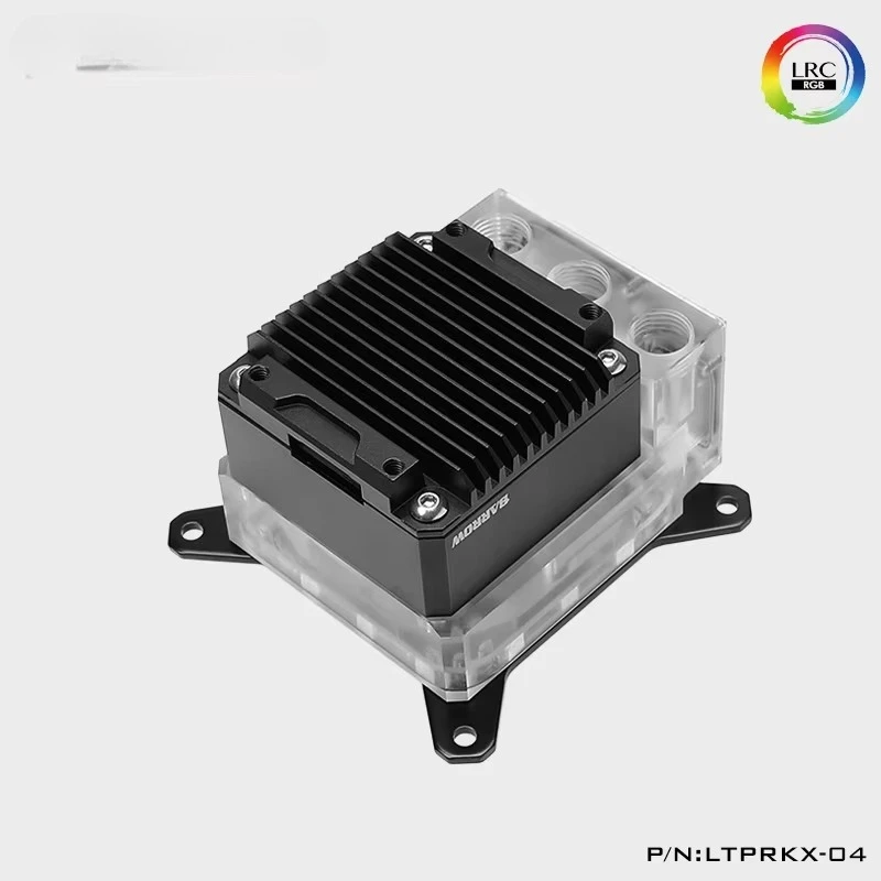 Фото Многоплатформенный медный радиатор для процессора X99/X299 с водяным охлаждением, RGB LED-подсветкой и интегрированным безвентиляторным охлаждением LTPRK-04 №4
