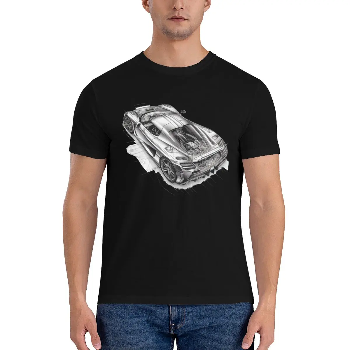 

Мужская футболка, модные футболки с принтом спортивных автомобилей, летние хлопковые футболки с рисунком в виде схемы и карандаша, топы в уличном стиле, подарок