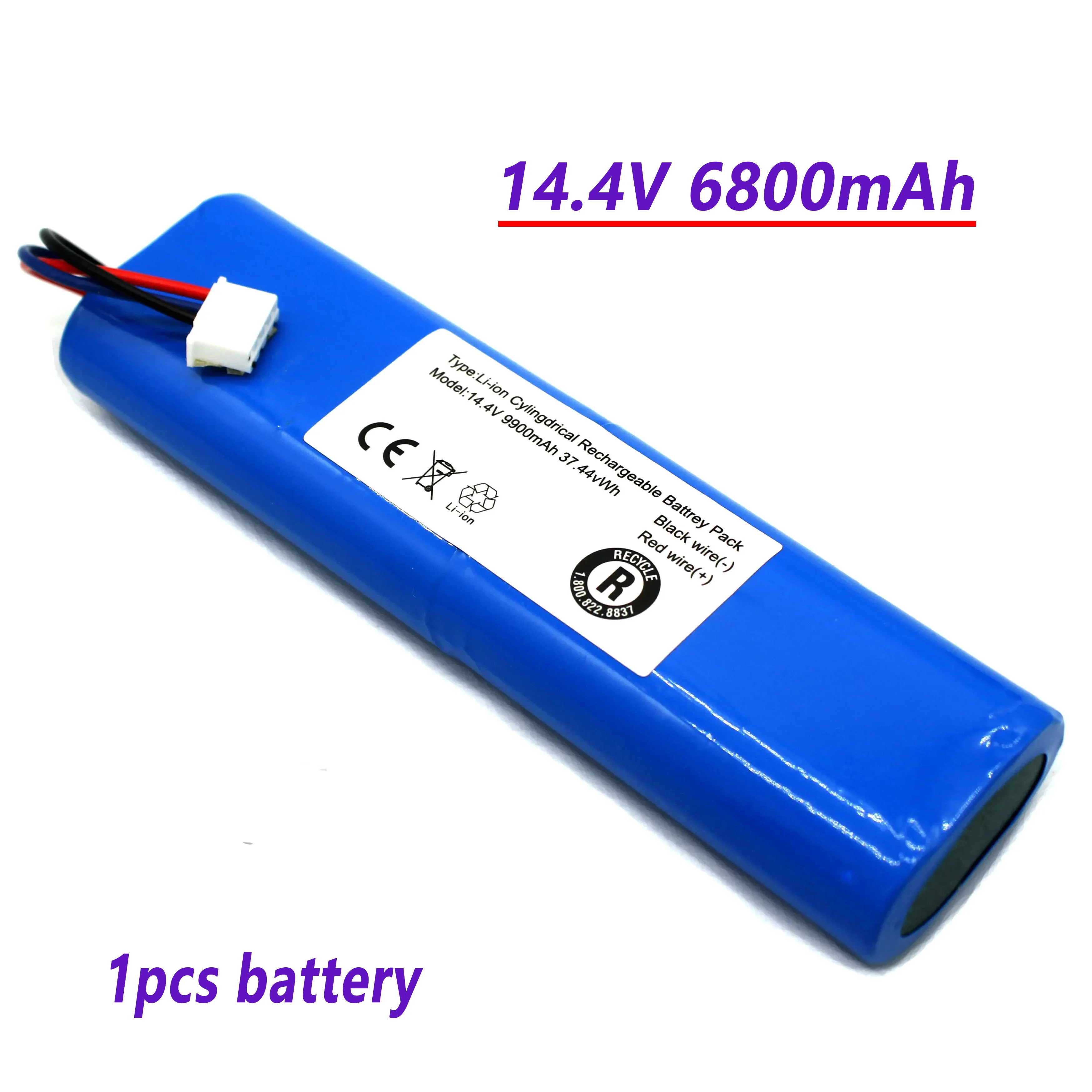 

Аккумулятор Batería.Para.Robot.aspirador Ecovacs.Deebot.Ozmo.14,4V.6800mAh.900,901, 905,930,937.novedad