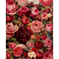 gatyztory rose flower oil painting by numbers kits for adults handmade 60x75cm frame on canvas unique diy gift home decoration