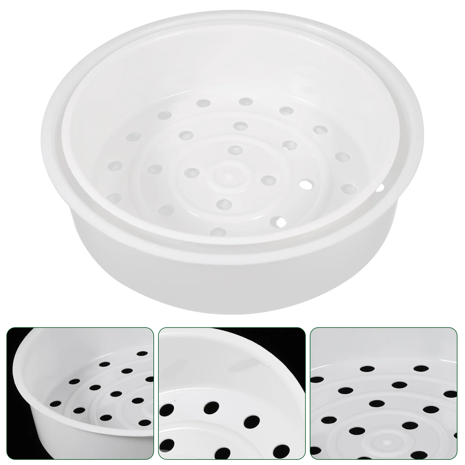 

Steamer Basket Steaming Plastic Rack Steam Rice Cooker Stand Cooking Kitchen Veggie Vegetable Cookware Insert Box Bun Round Pan