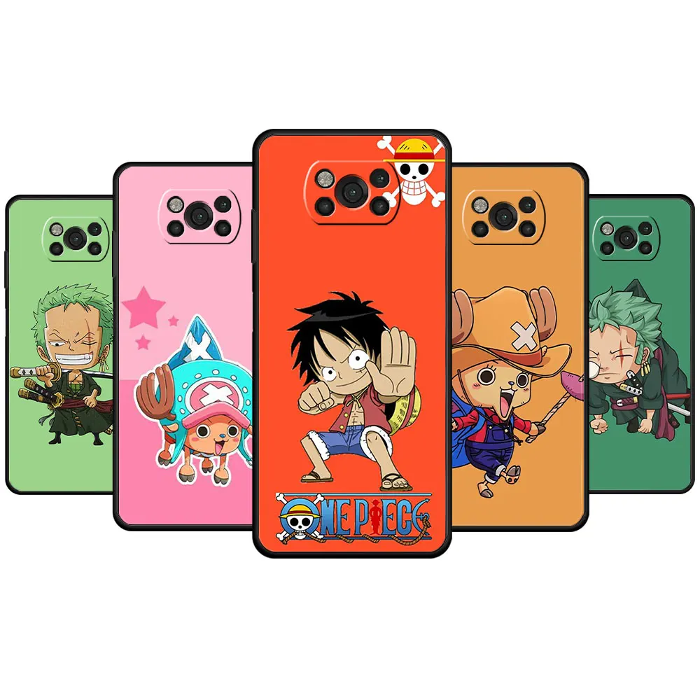 

For Xiaomi POCO MI 11 lite 11T 9T F3 F4 GT 10T M4 Pro 5G M3 X3 NFC X4 Protection Fashion One Piece Zoro Luffy Celular Funda