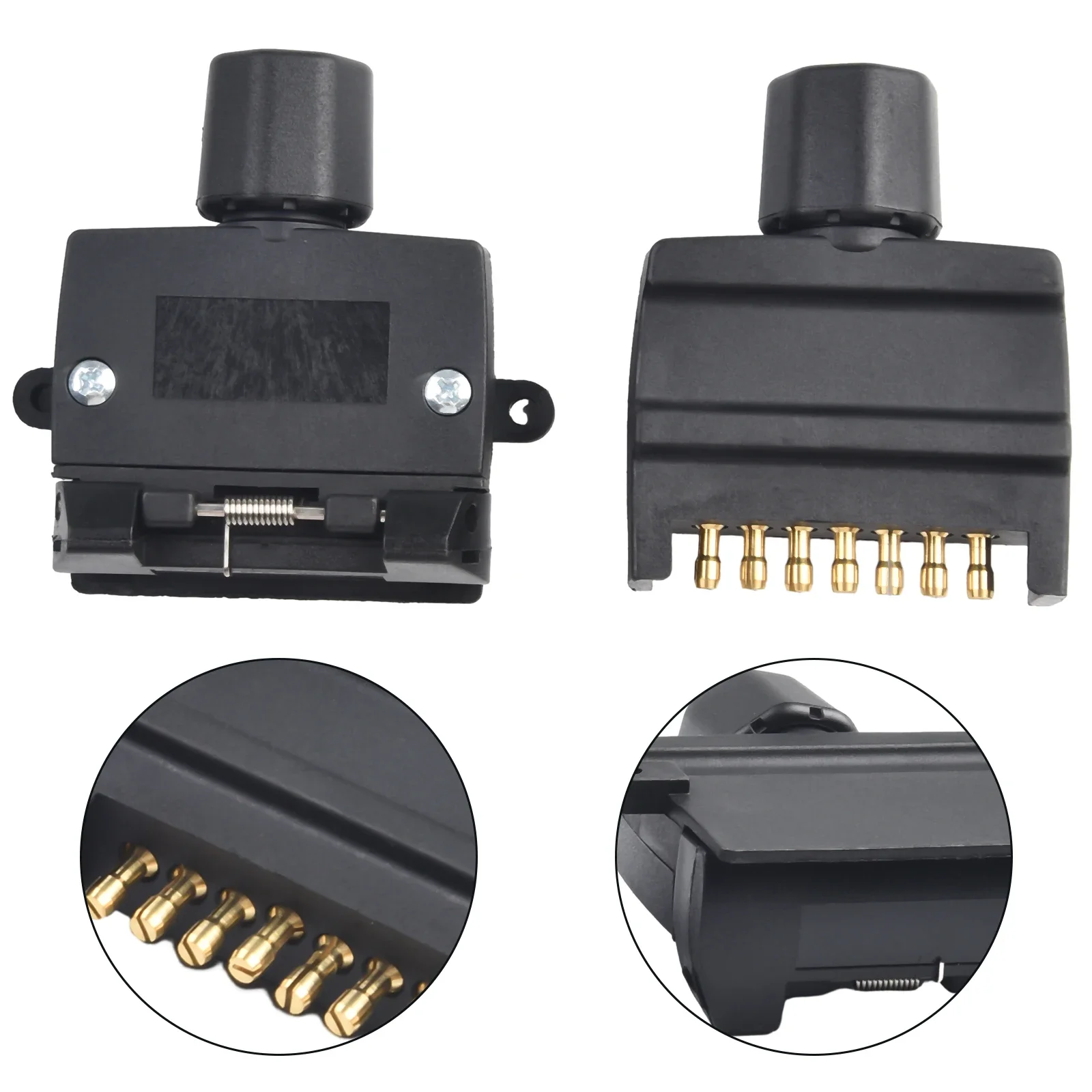 1 шт. 12 В постоянного тока 7-контактная плоская вилка для прицепа мужская и женская