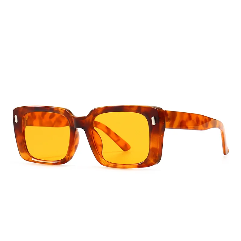 Новинка 2022 универсальные модные квадратные оранжевые прямоугольные