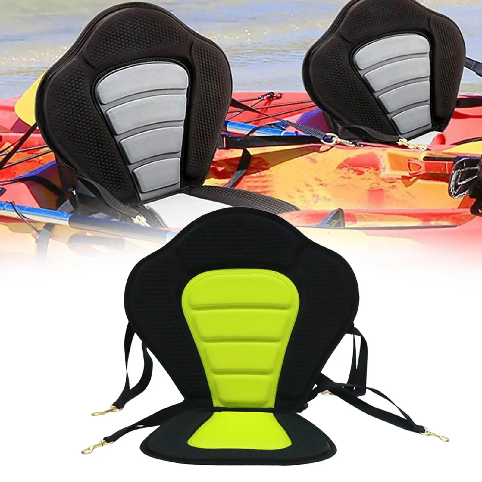 

Kayak Seat Heavy Duty Easy to Install Waterproof Comfortable Elastic for Canoes Boat Rafting Fishing Water Sports Canoeing