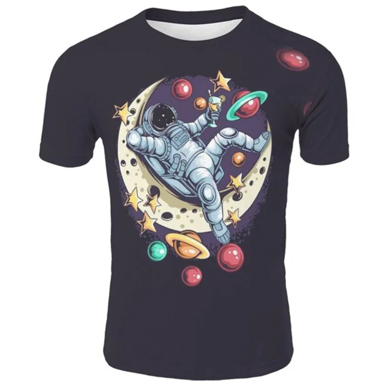 

Men's Short -sleeved T -shirt Personality Printing T -shirt Fashion Top
