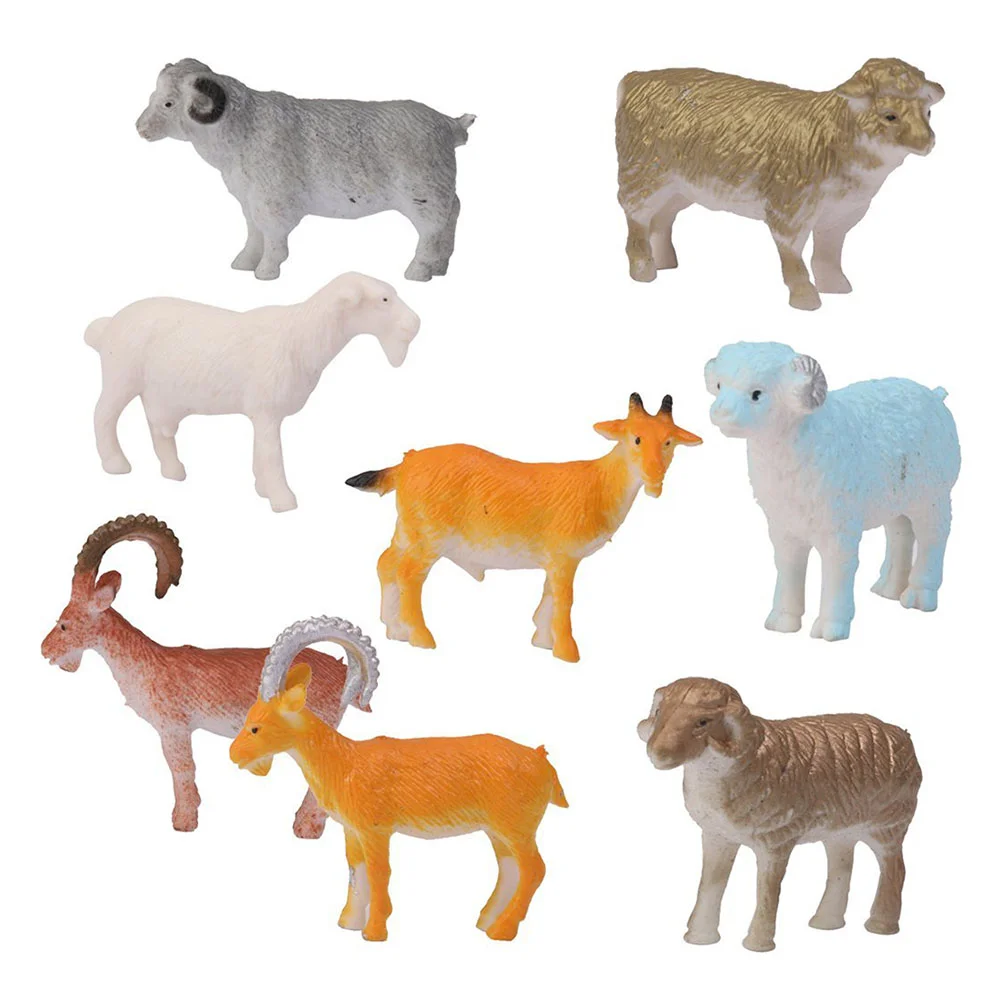 

Animal Farm Figures Model Animals Toy Sheep Mini Figurines Realistic Figurine Birthday Kids Playset Gifttoddlers Goat Toysset
