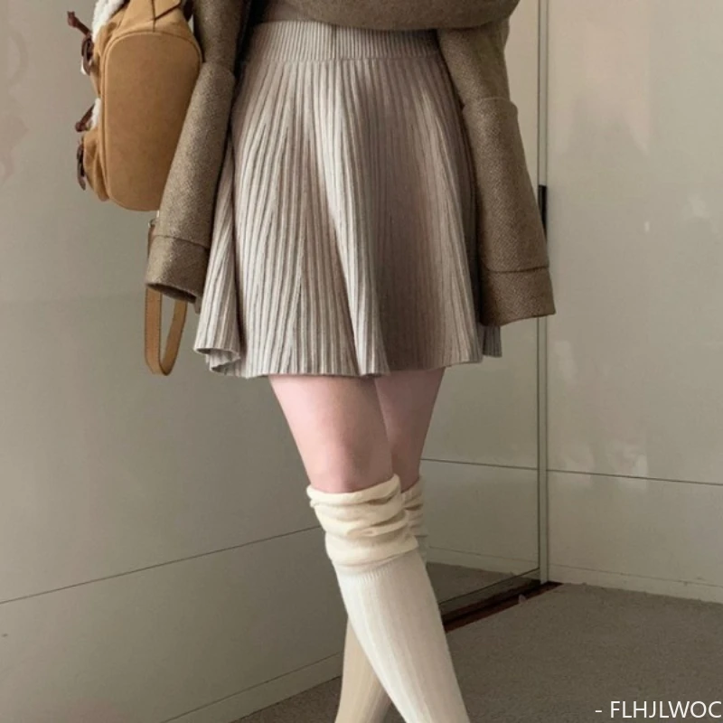 Сексуальные Вязаные мини-юбки новый дизайн 2024 женская модная Милая