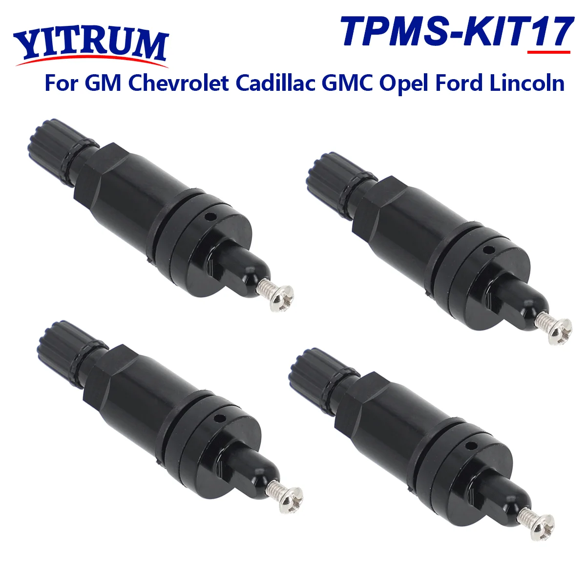 

Датчик давления в шинах TPMS, черный алюминиевый резиновый стержень клапана, сменный Ремонтный комплект для Hyundai, Kia, Honda, Nissan, BMW, GM, Chevrolet