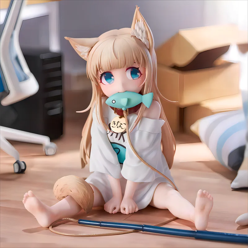 12 см популярная японская игра Nekopara фигурка Kinako сидячая поза Kawaii ПВХ фигурки