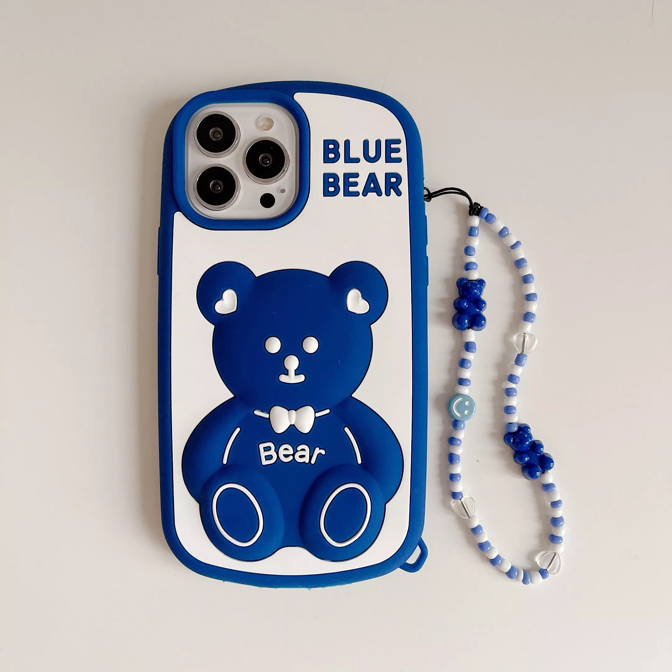 

Blue Bear Phone Cover for iPhone 13 12 11 Pro Max Xs XR 6 6s 7 8G 7P Soft Protective Shell Back Case