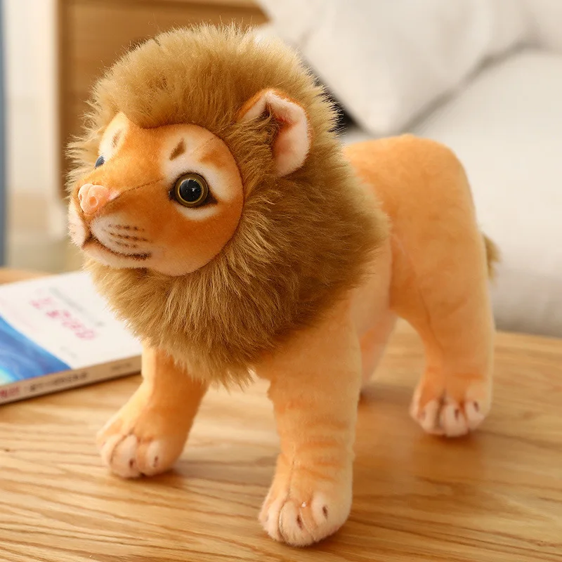 

23/28cm Lions LION Cute Plush Dolls Baby Cute Animal Dolls Soft Cotton Stuffed Home Soft Toys Sleeping Mate Stuffed Toys Gift