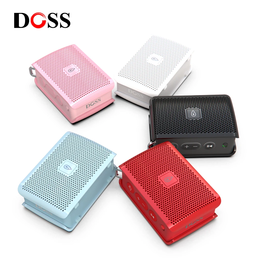 DOSS Genie Portable Mini Speaker Bluetooth Wireless Waterproof Stereo Sound Music Box Built Microphone Hands Free Loud Speaker