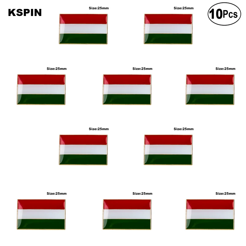 

Hungary Lapel Pin Flag badge Brooch Pins Badges 10Pcs a Lot