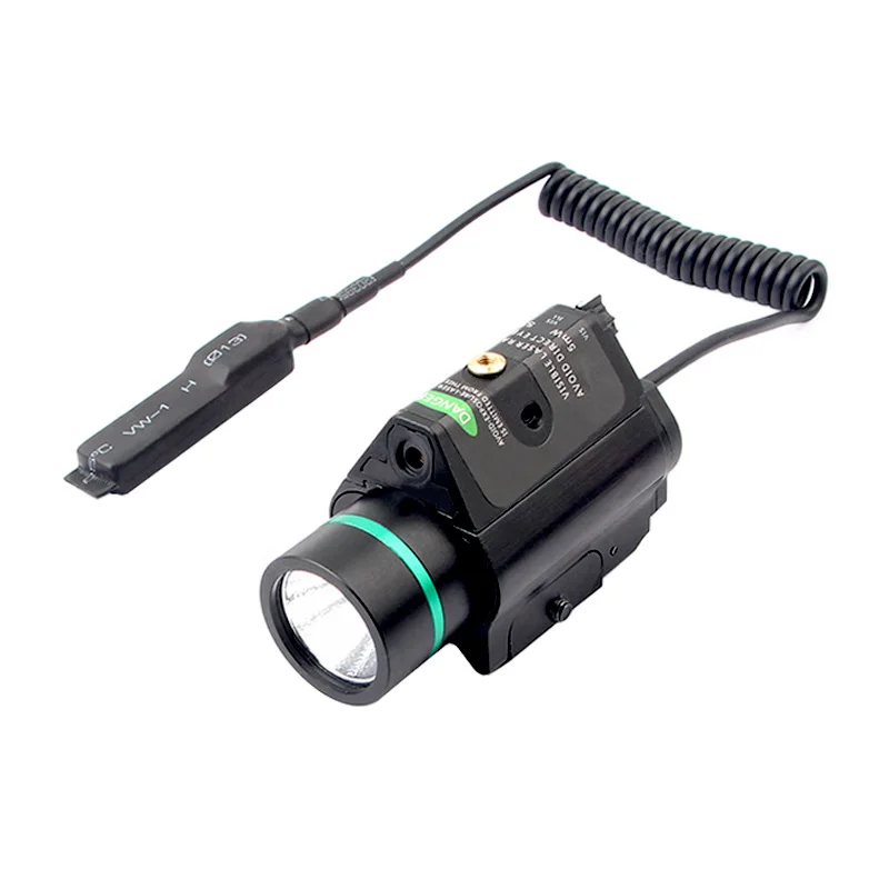 Tactical M6 CREE LED Weapon light with Green Laser Combo Fit Picatinny Rail Hunting Rifle Flashlight