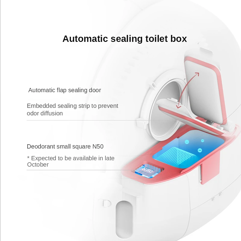 Умный лоток для кошачьего туалета емкость 7 л автоматическая самоочистка
