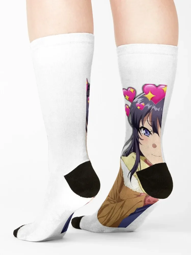 Rascal : Mai Sakurajima X Sakuta Любовь Носки мужские милые Рождественские сувениры женские