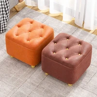 round shape footstool ottoman shoe stool furniture for home decor chair household items small bench sofa door changing pedal