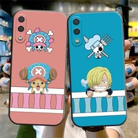 one piece anime phone case for samsung galaxy a11 a20 a21s a52 4g 5g a71 4g 5g a72 liquid silicon coque back black soft