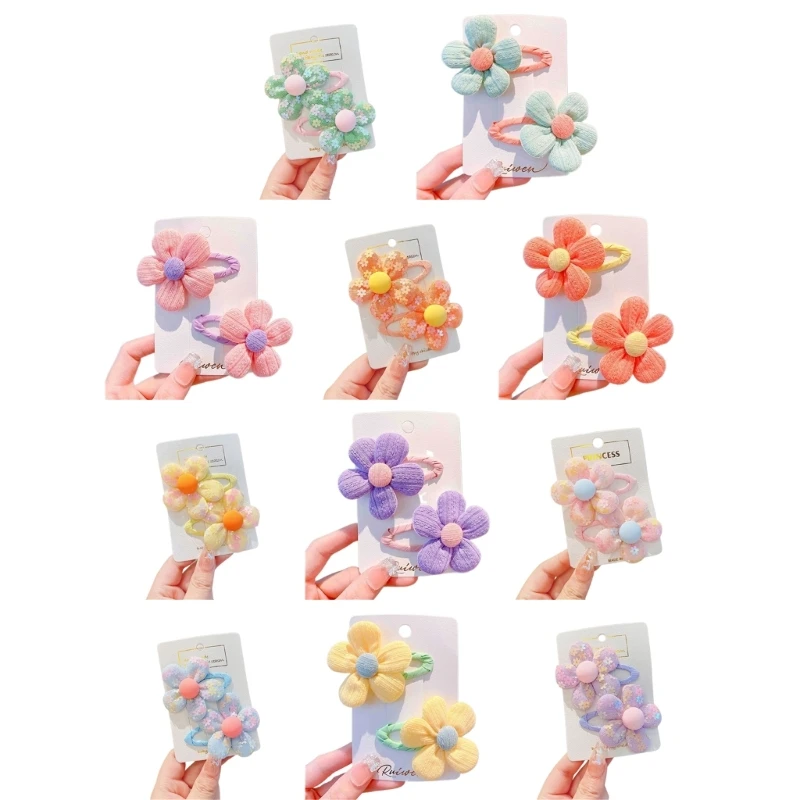 

Заколки для волос ручной работы для девочек, 2 шт.