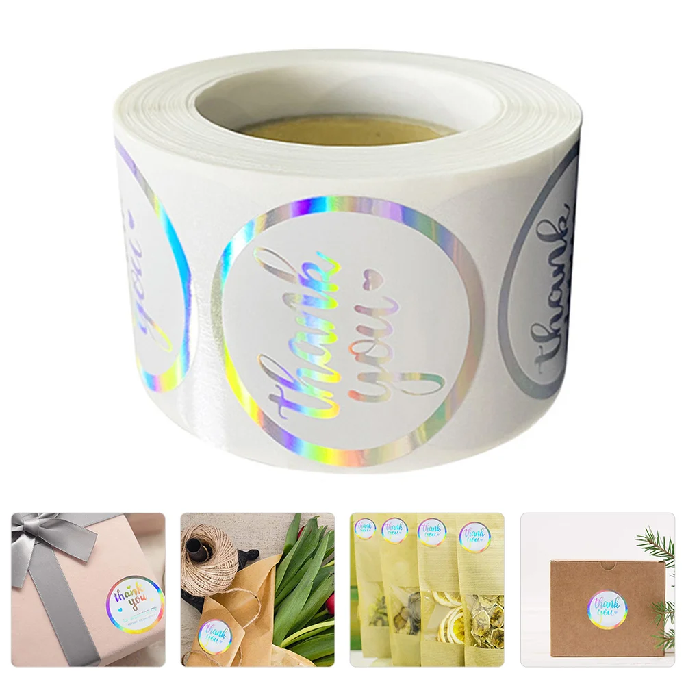 

Thank You Sealing Lables Labels Tapeadhesive Label Decals Stickers Business Washi Decoration Holographic Tags Gratitude Wedding