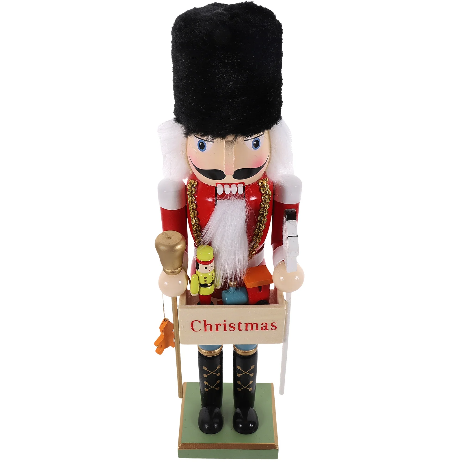 

Christmas Nutcracker Clips Figures Traditional Xmas Small Walnut Festival Desktop Wood Nutcrackers Decor Party Birth presepio