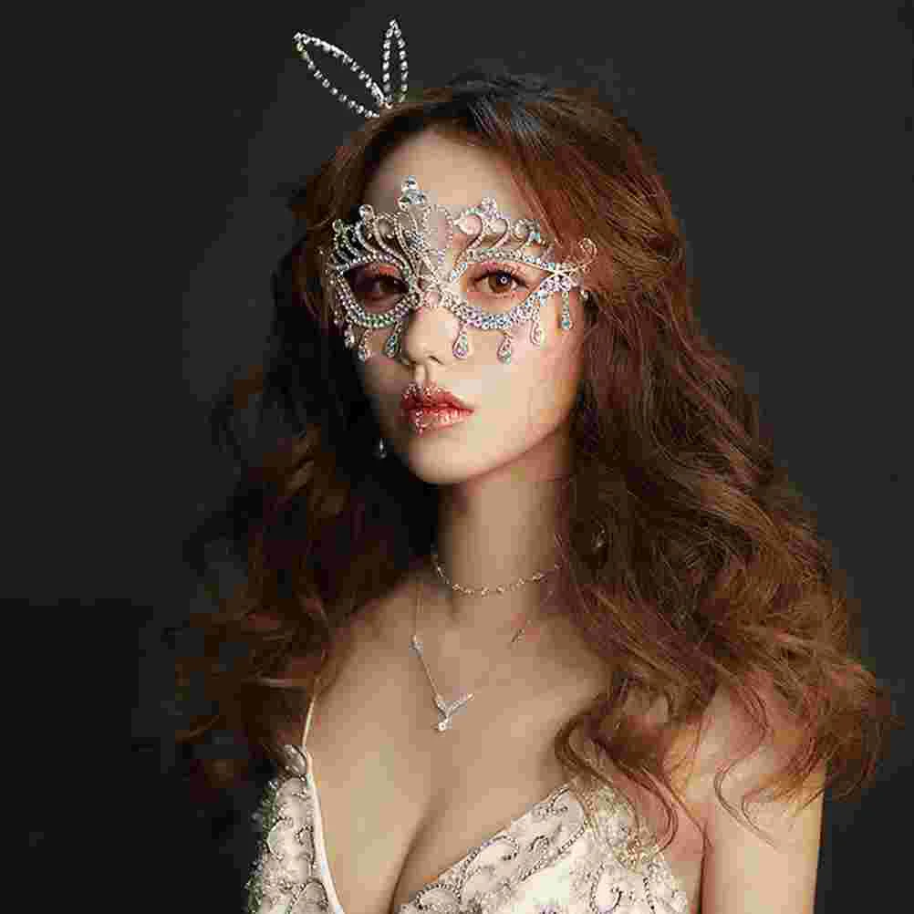 Маска ужасов макияж маскарадные костюмы Марди Гра венецианские стразы блестящая