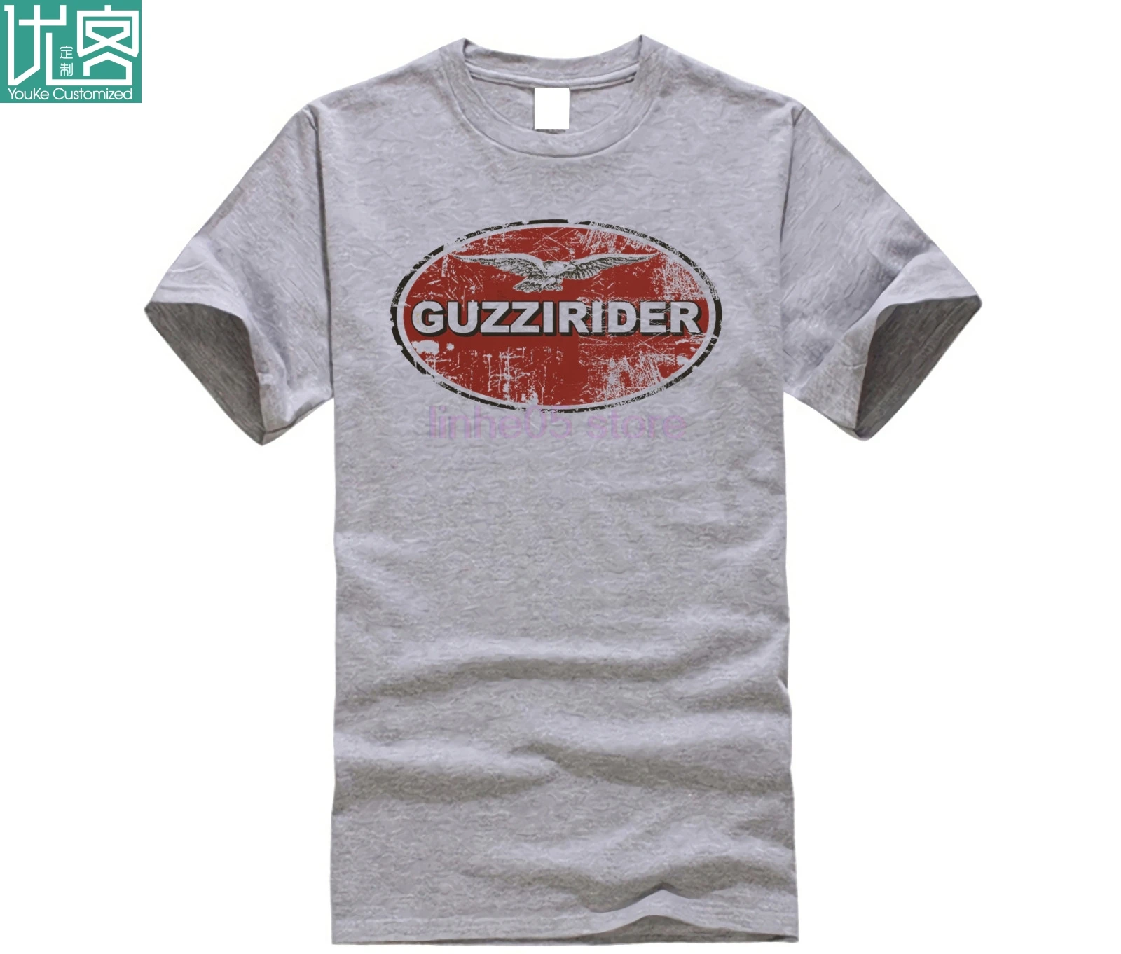 

Мотоциклетная винтажная рубашка Moto Guzzi Rider в стиле ретро
