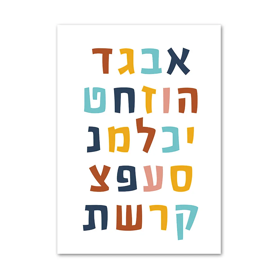 

Настенная живопись "Еврейский алфавит"