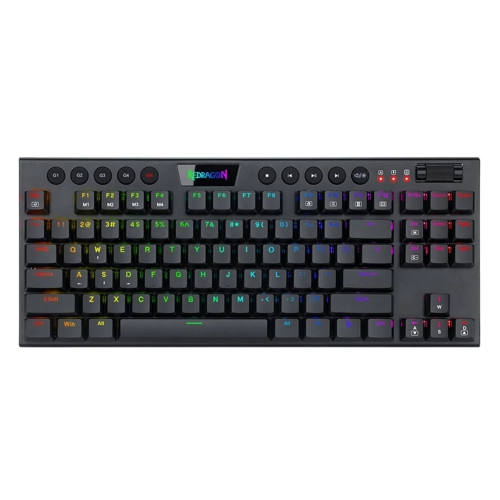 

2023 TKL K622 RGB USB Мини тонкая ультратонкая Проводная Механическая игровая клавиатура с красным переключателем 87 клавиш для компьютера