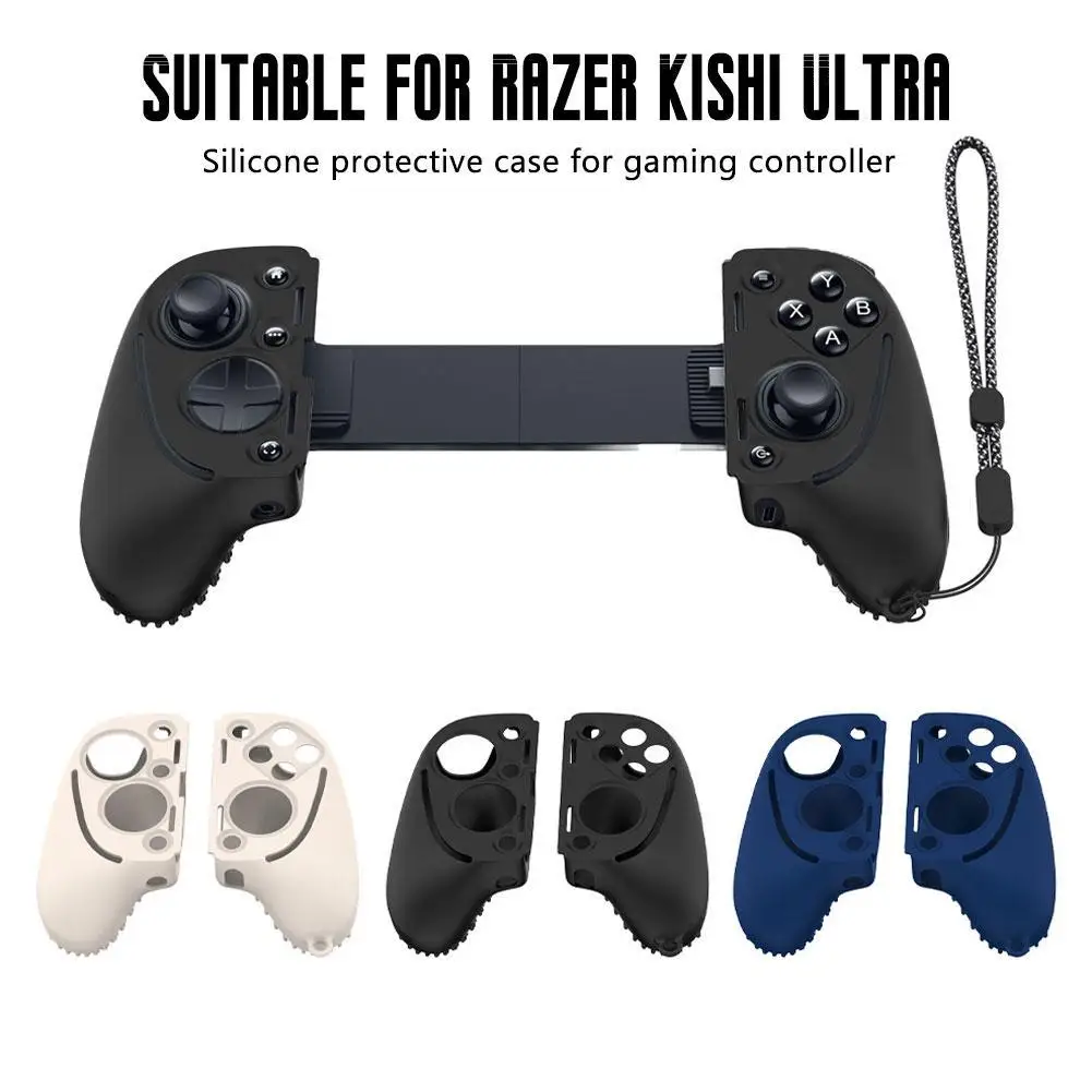 Силиконовый чехол для Razer Kishi Ultra защитный кожи со шнурком контроллера