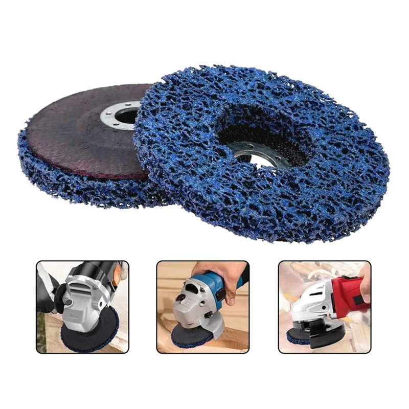 

5 Pcs Rust Remover Grinding Wheel Diameter 125mm Cleaning Strip Wheel Abrasive Disc for Angle Grinder Paint Remover Tool M4YD