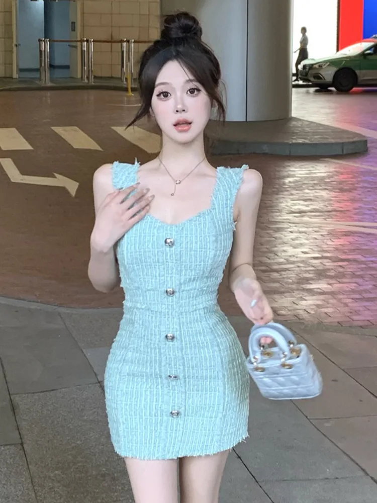 

Женское твидовое платье, маленькое роскошное Брендовое платье во французском стиле, лето 2023