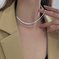 2022 new fashion double necklaces new fashion necklaces womens advanced design sense niche clavicle chain