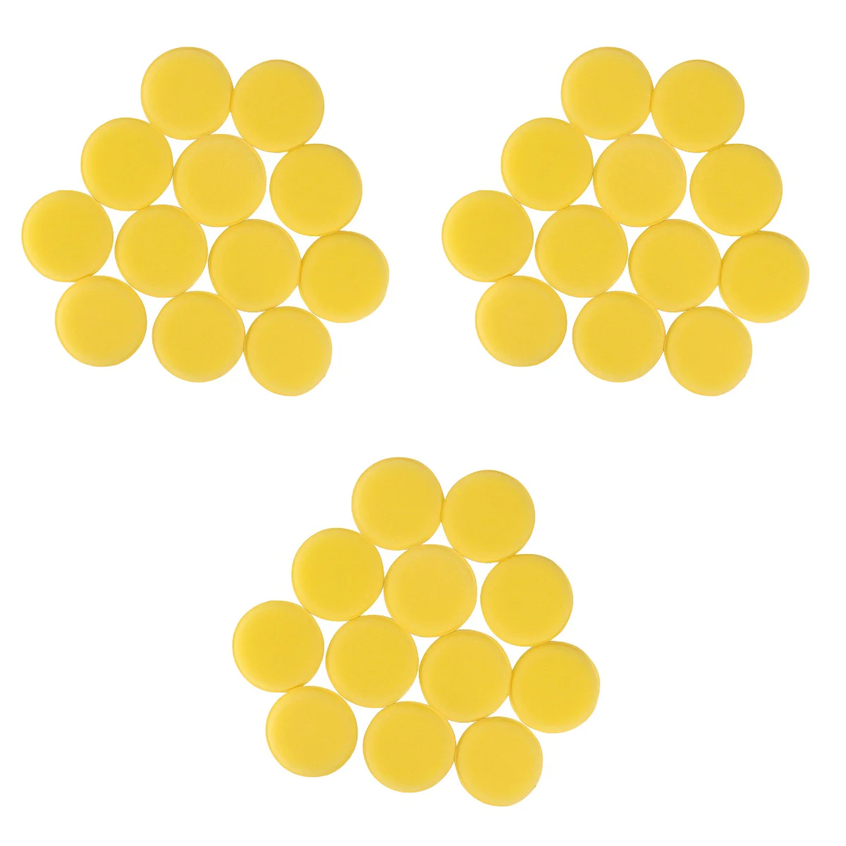 

72 PCS /Set Car Polishing Round Waxing Pad Vehicle Sponge Applicator Cleaning Pad